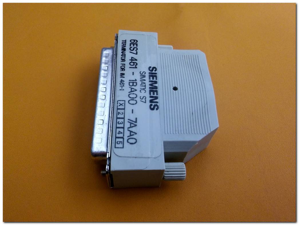 SIEMENS 6ES7 461-1BA00-7AA0 6ES7461-1BA00-7AA0 SIMATIC S7 TERMINATOR FOR IM 461-1 S7-400 CONNECTOR RECEIVER INTERFACE MOD