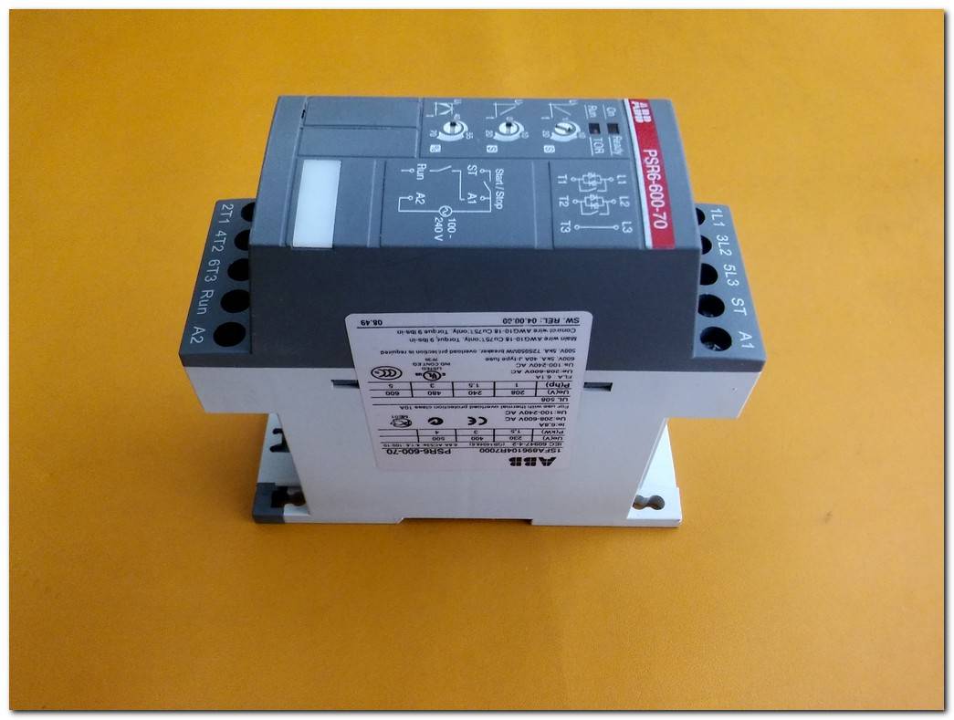 ABB PSR6-600-70 1SFA896104R7000 3KW SOFTSTARTER 3 KW YUMUŞAK YOL VERME