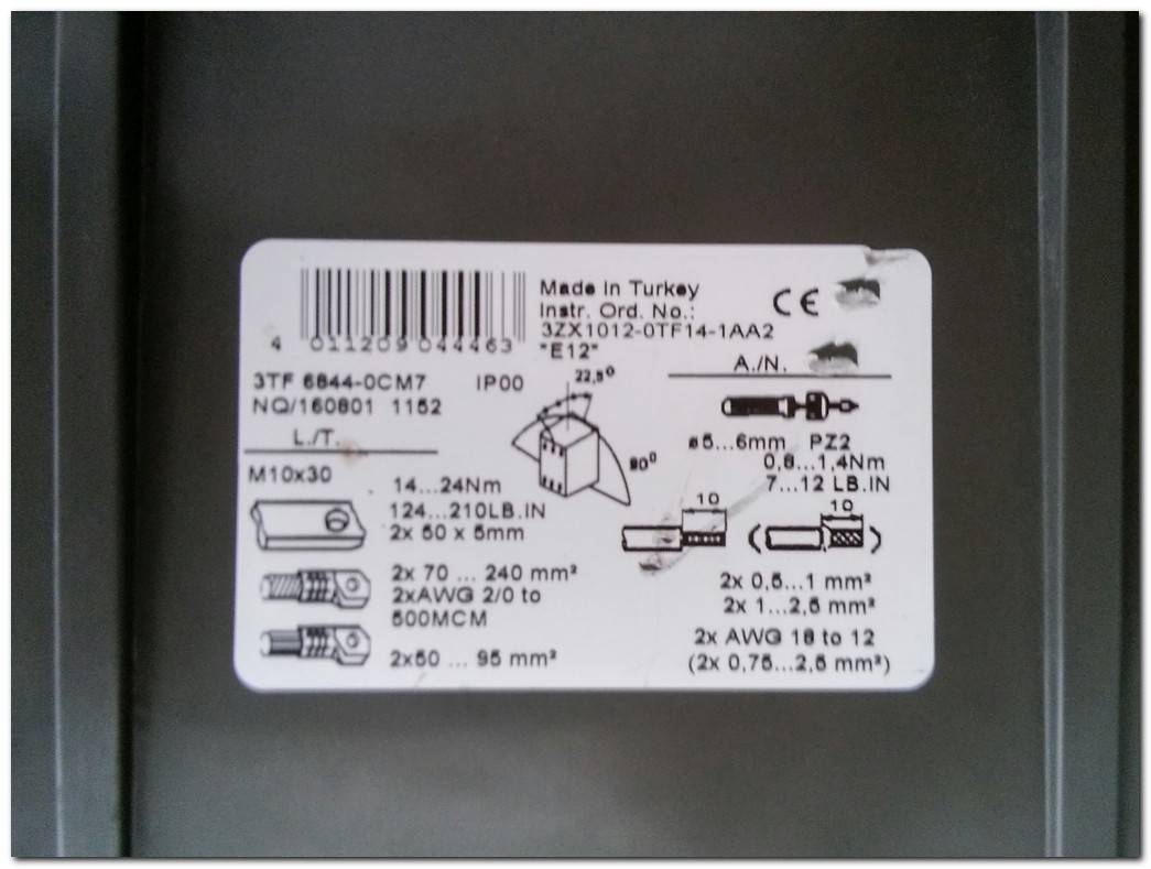 SIEMENS 3TF68 3TF6844-0C 630A KONTAKTÖR 3TF6844-0CM7 TAMİR TAKIMI STOKLARIMIZDA