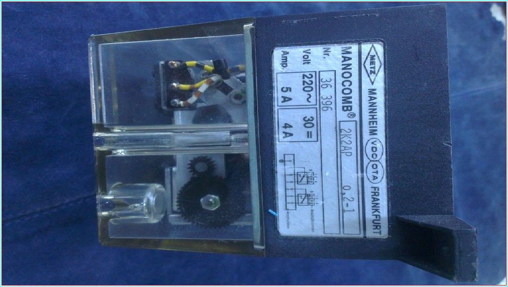 METZ MANOCOMB 2K2AP 0 2-1 VDO OTA MANNHEIM BASINÇ ŞARTELİ