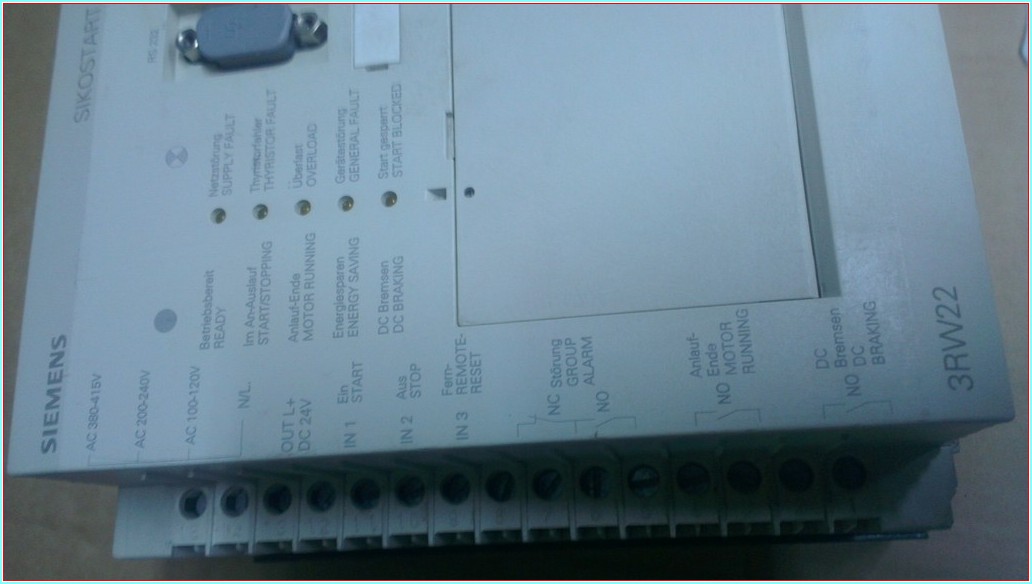 SIEMENS SIKOSTART 3RW2225-1AB15 11KW SIFIR KUTULU YUMUŞAK YOL VERME