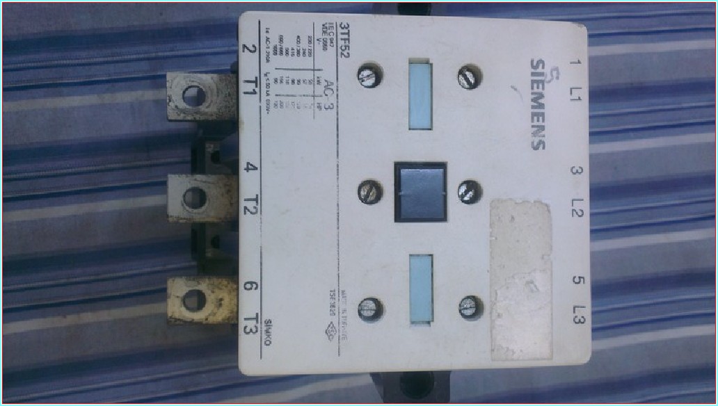 SIEMENS 3TF52 3TF52-22 3TF52 22-0AP0 210A KONTAKTÖR