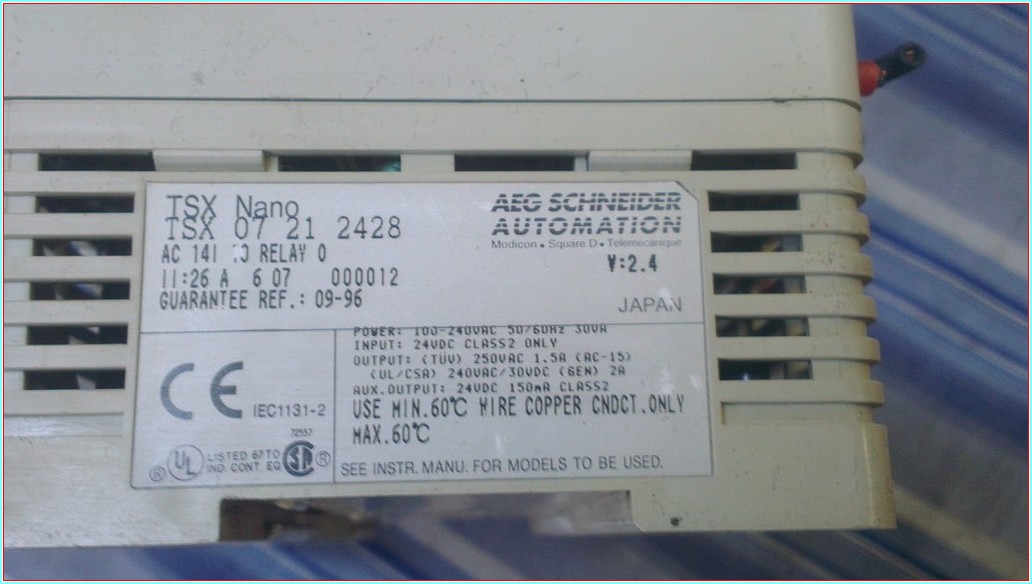 TELEMECANİQUE TSX 07 21 2428 TSX07212428 TSX07 MODİCON TSX NANO SQUARE D PLC