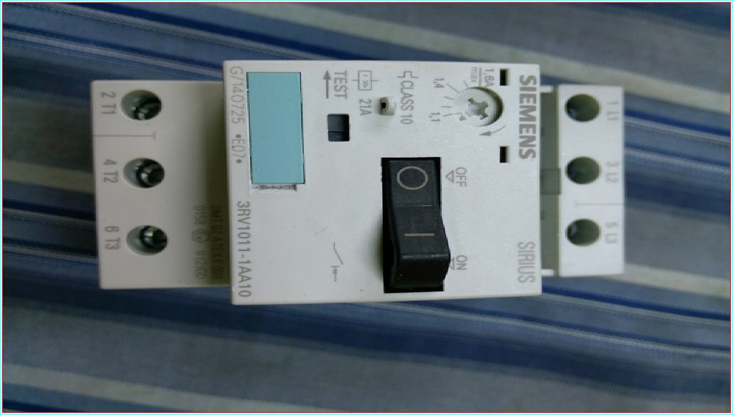 SIEMENS 3RV1011-1AA10 1,1-1,6A SIRIUS SIFIR KUTULU MOTOR KORUMA
