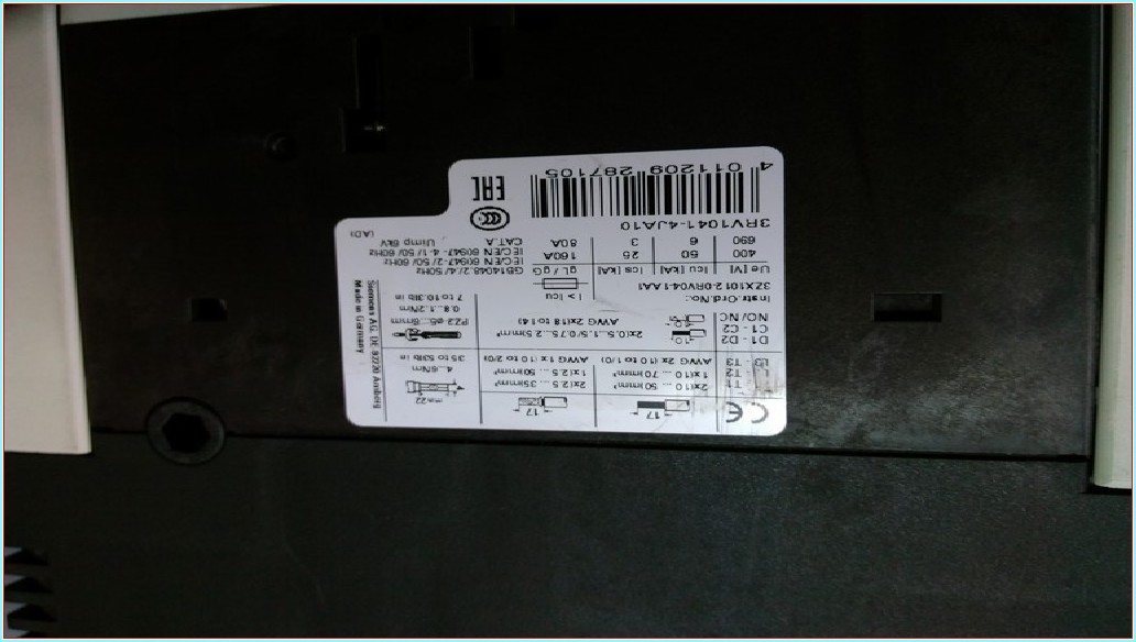 SIEMENS 3RV1041-4JA10 3RV1041 4JA10 3RV10414JA10 45-63A SIRIUS MOTOR KORUMA