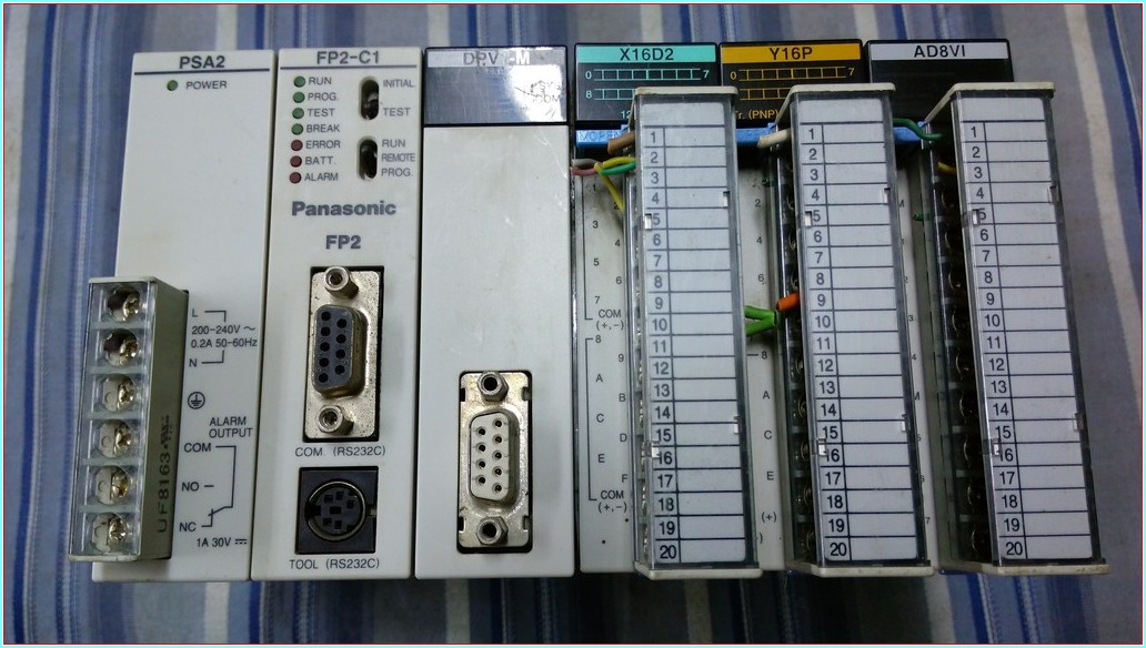 PANASONİC PSA2 FP2-C1 DPV1-M X16D2 Y16P AD8VI TAM TAKIM PLC