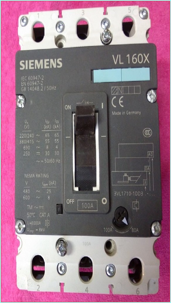 SIEMENS VL 160X VL160 100A 3VL1710 1DD33-0AA0  TMŞ