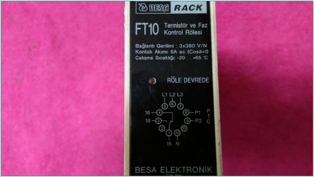 BESA ELEKTRONİK FT10 TERMİSTÖR VE FAZ KONTROL RÖLESİ