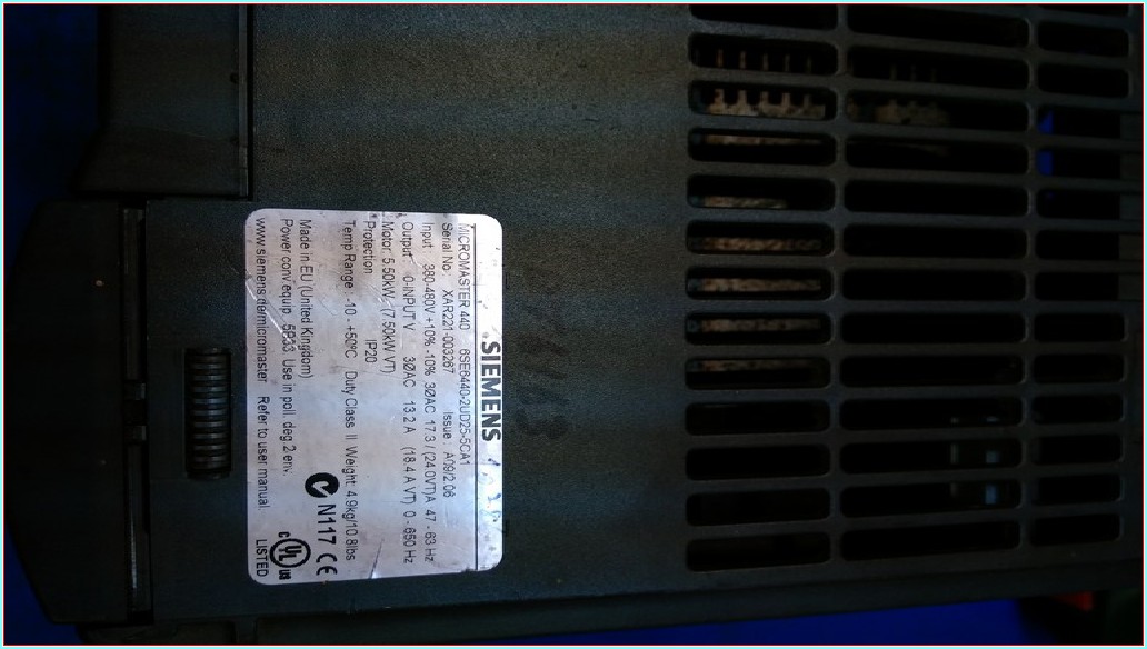 SIEMENS MICROMASTER 440 6SE6440-2UD25-5CA1 7,5KW SÜRÜCÜ