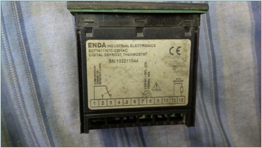 ENDA EDT1411-NTC-230VAC DIGITAL DEFROST THERMOSTAT