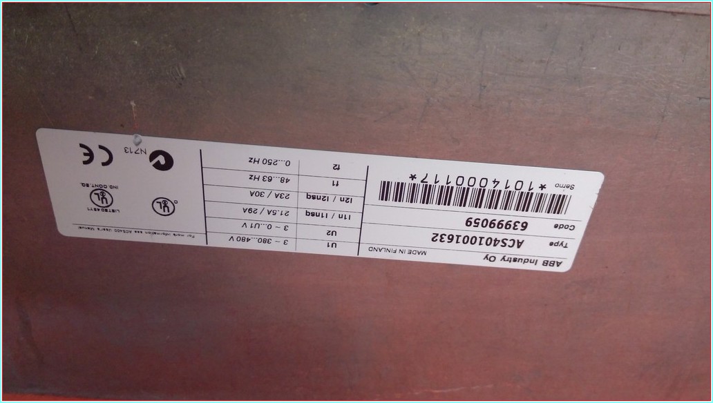 ABB ACS401001632 18,5KW SÜRÜCÜ INVERTER 18.5 KW DRIVER