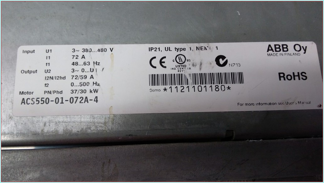 ABB ACS550-01-072A-4