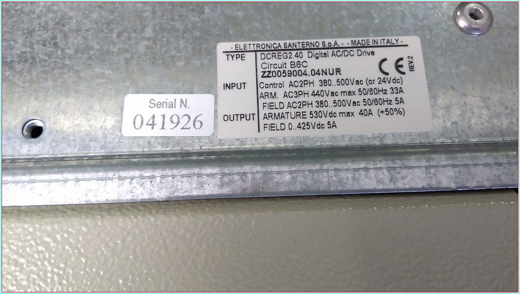 ELETTRONICA SANTERNO DCREG2,40 40A DC SÜRÜCÜ