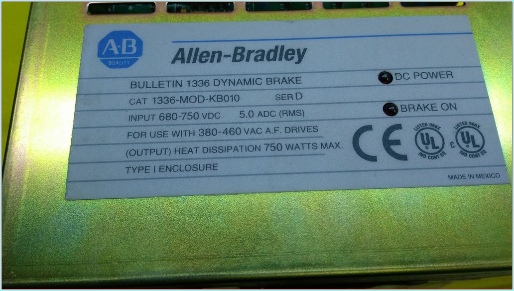 ALLEN BRADLEY BULLETIN 1336 DYNAMIC BRAKE SIFIR FRENLEME DİRENCİ