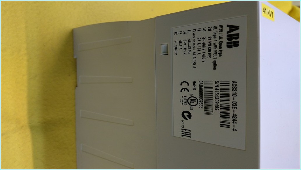 ABB ACS310-03E-48A4-4 22KW 48,4A SIFIR KUTUSUZ SÜRÜCÜ ACS310 22KW
