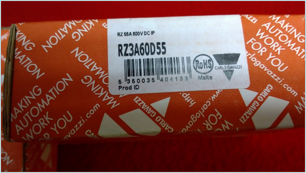 CARLO GAVAZZI RZ3A60D55 55A SIFIR KUTULU KATI HAL RÖLESİ