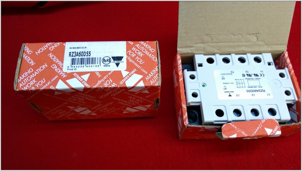 CARLO GAVAZZI RZ3A60D55 55A SIFIR KUTULU KATI HAL RÖLESİ