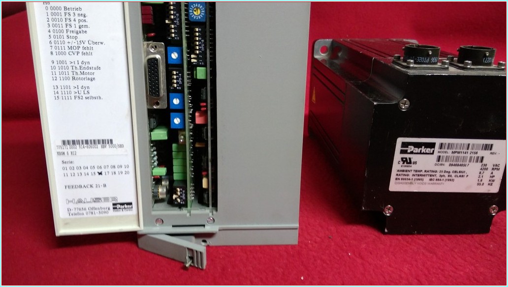 HAUSER HBV 5000 HBV5000 SERVO SÜRÜCÜ VE MOTOR İLE BİRLİKTE (PARKER) SIFIR SERVO SÜRÜCÜ TAKIM