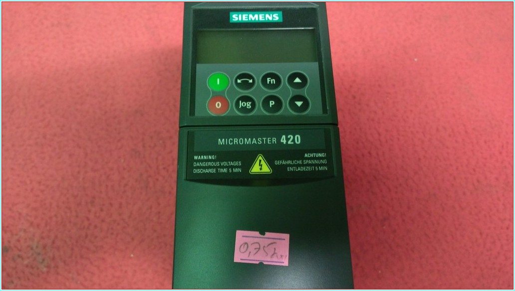 SIEMENS MICROMASTER 420 6SE6420-2UC17-5AA1 0,75KW 3,9A SÜRÜCÜ