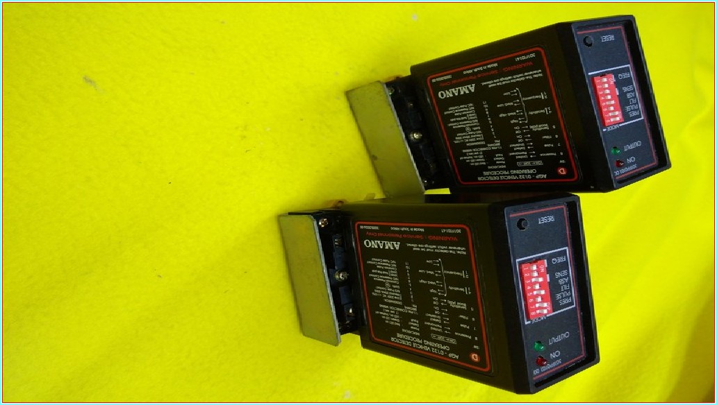 AMANO AGP-0132 VEHICLE DETECTOR OPERATING PROCEDURE