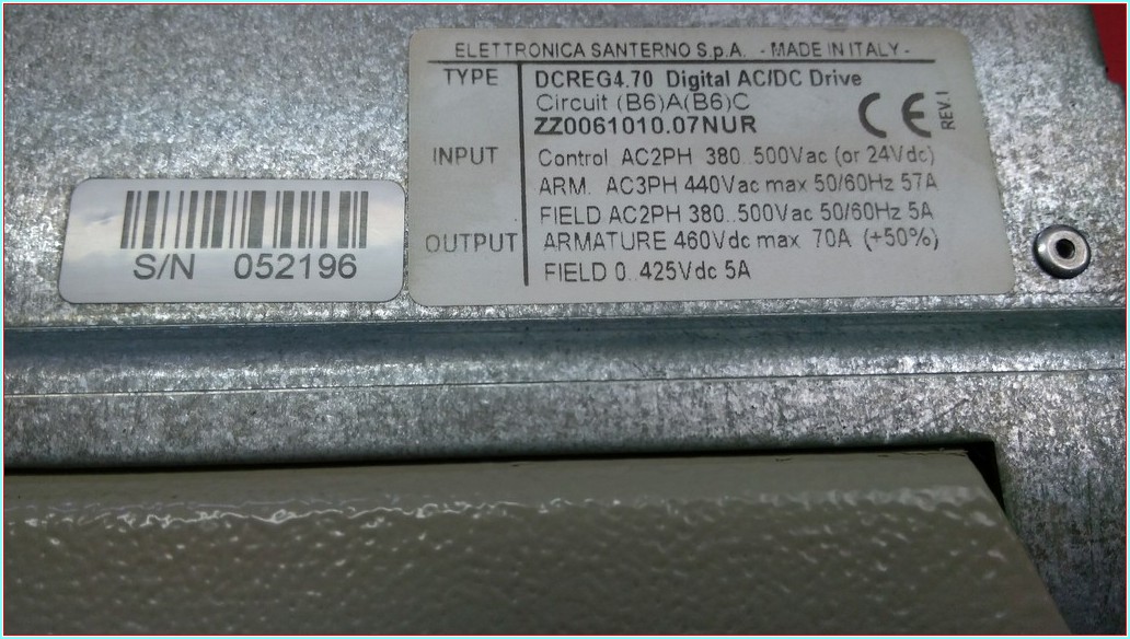 ELETTRONICA SANTERNO DCREG4.70 70A DC SÜRÜCÜ