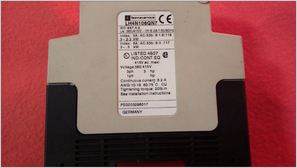 TELEMECANİQUE LH4N106QN7 2,2KW YUMUŞAK YOL VERME SOFSTARTER