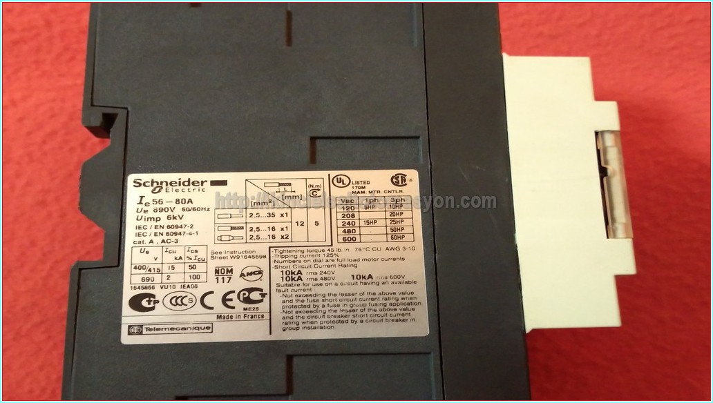SCHNEİDER GV3ME80 56-80A MOTOR KORUMA