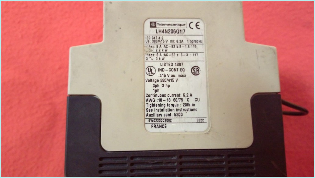 TELEMECANİQUE LH4N206QN7 3KW YUMUŞAK YOL VERME YUMUŞAK DURDURMA SOFTSTARTER
