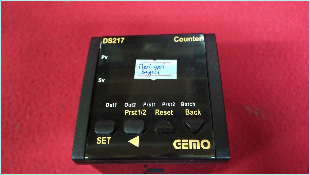 GEMO DS217A COUNTER 240VAC 50-60HZ İLERİ GERİ SAYICI