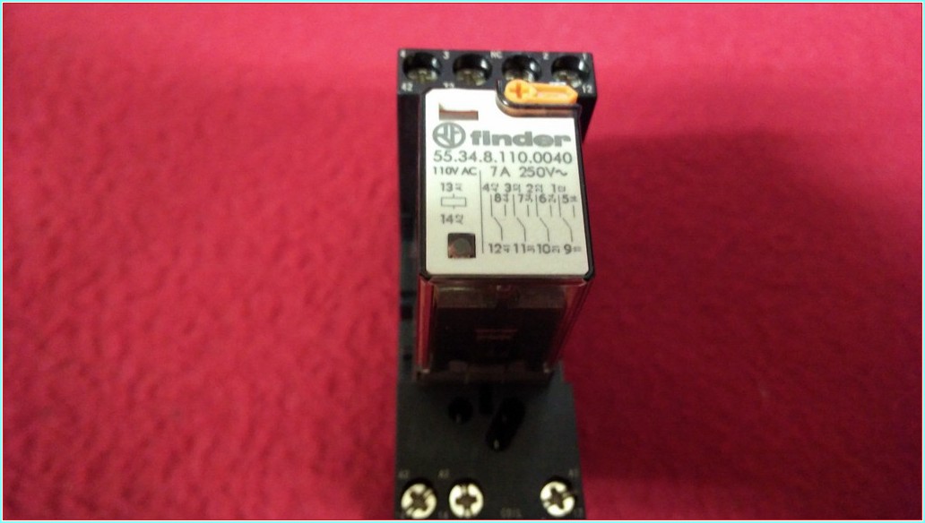 FİNDER 55.34.8.110.0040 110VAC 7A 250V 4 KONTAKLI MİNİ RÖLE