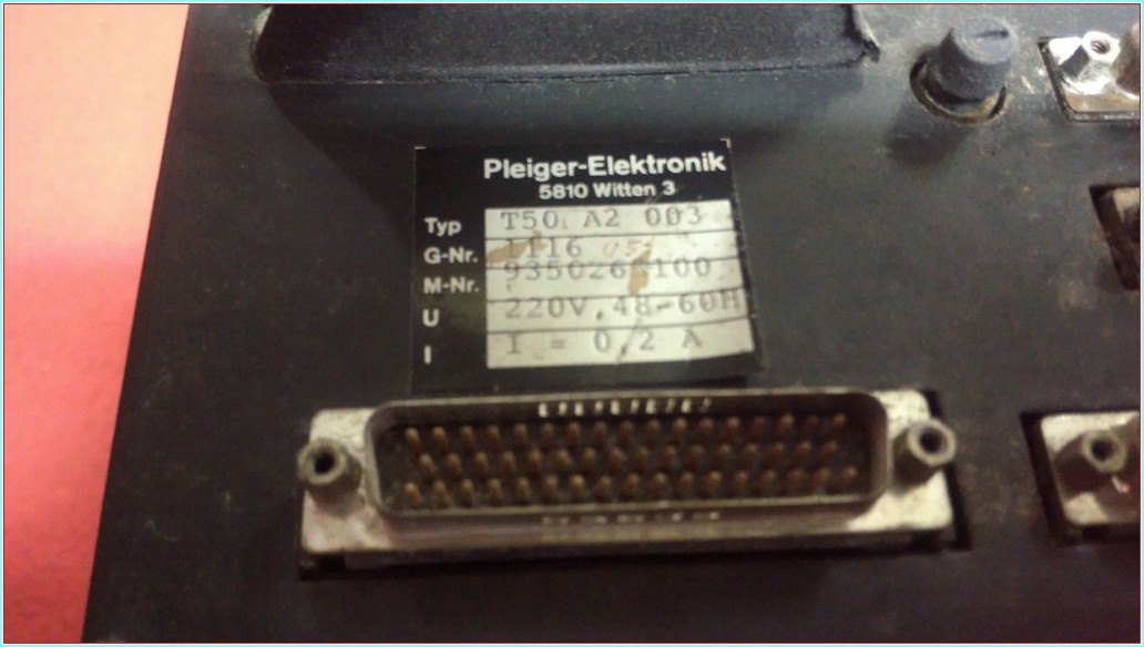 PLEİGER-ELEKTRONİK  THİES 5810 WİTTEN 3 T50 A2 003 KONTROL PANELİ