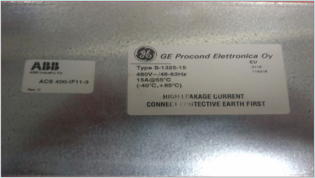 ABB ACS 400-IF11-3 15A SIFIR GÜÇ HATTI FİLTRESİ