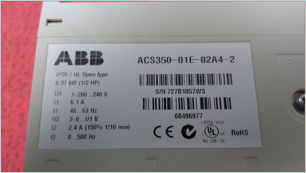 ABB ACS350-01E-02A4-2 0,37KW 2,4A SÜRÜCÜ
