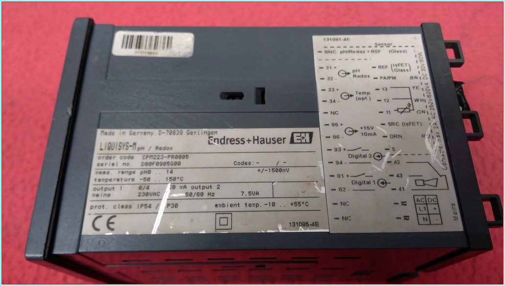 ENDRESS HAUSER LIQUISYS-M CPM223-PR0005 D-70839 ENDÜSTRİYEL AMAÇLI ÖLÇÜ VE KONTROL CİHAZI