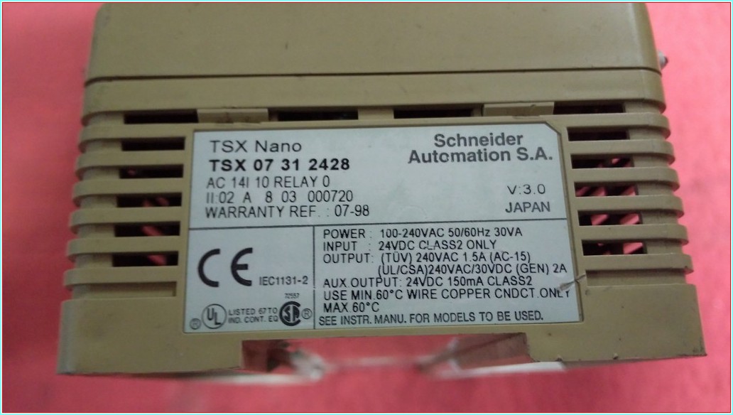 TELEMECANİQUE TSX 07 31 2428 TSX07312428 MODİCON TSX NANO SCHNEİDER PLC