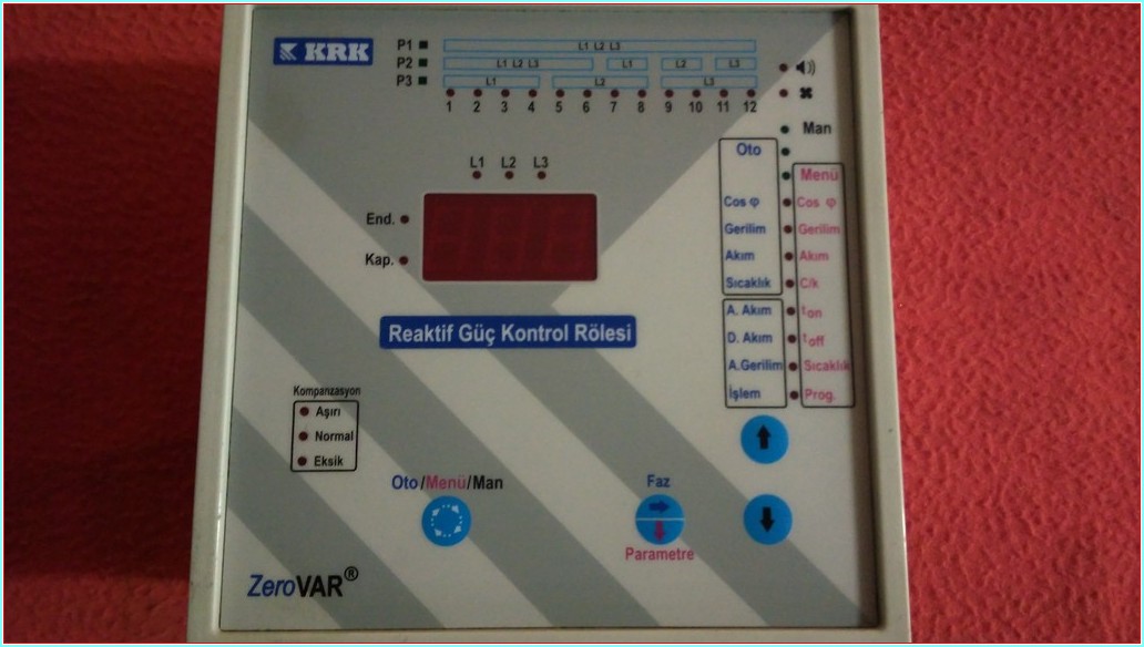 KRK ZEROVAR REAKTİF GÜÇ KONTROL RÖLESİ