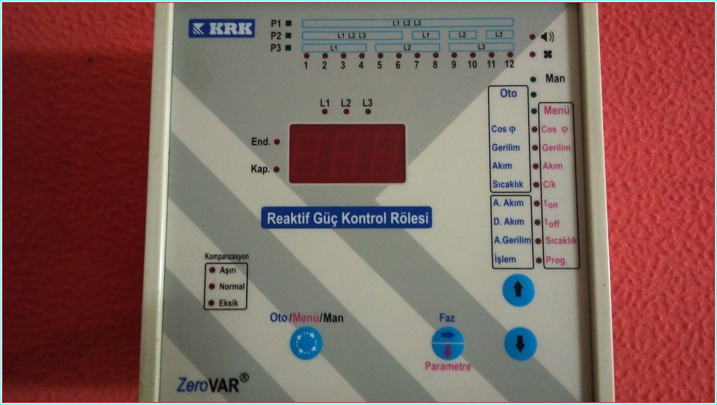 KRK ZEROVAR REAKTİF GÜÇ KONTROL RÖLESİ
