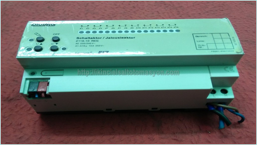 JUNG SCHALTAKTOR JALOUSİEAKTOR 2116.10 REG MODÜL