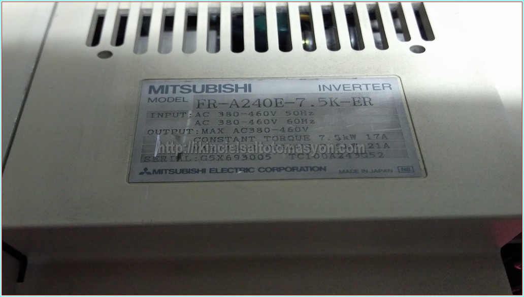 MITSUBISHI FR-A240E-7,5K-ER 7,5 KW 21 A SÜRÜCÜ