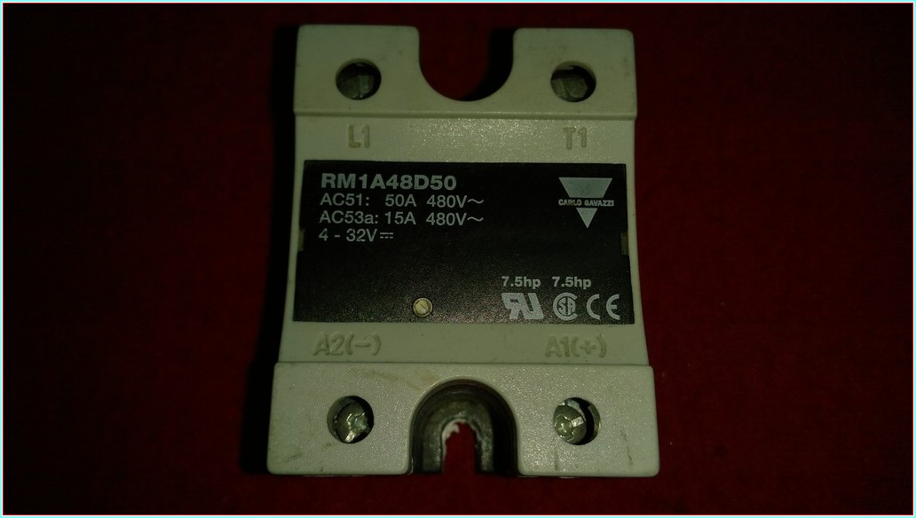 CROUZET GN 84137120 GN84137120 4-32VDC 48-660VAC 50A SIFIR KUTULU KATI HAL RÖLESİ