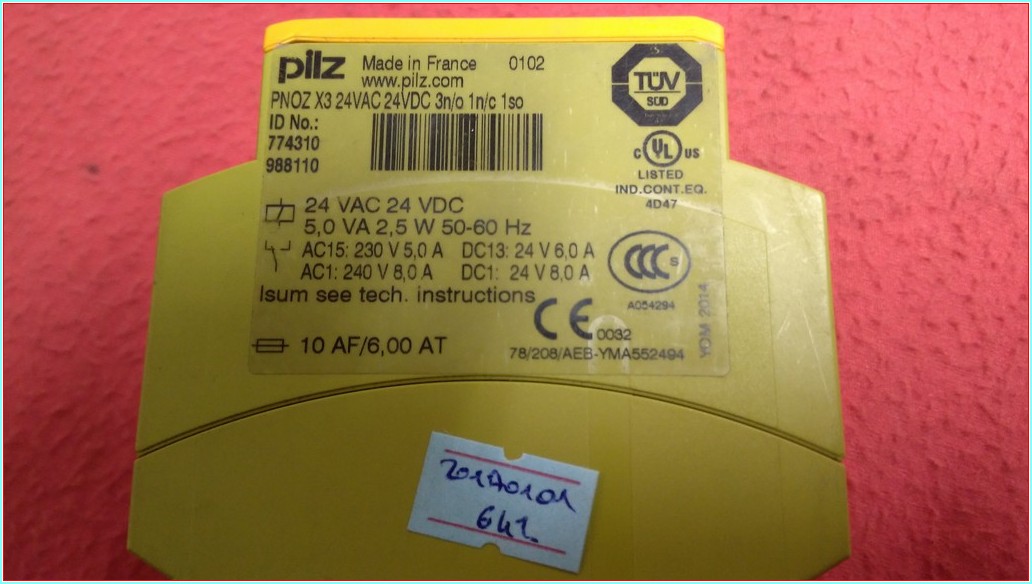PİLZ PNOZ X3 24VAC 24VDC 3N/O 1N/O 1SO EMNİYET RÖLESİ