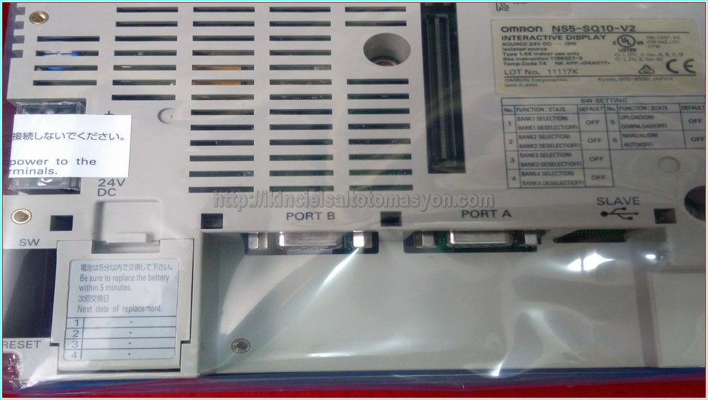 OMRON NS5-SQ10-V2 SIFIR KUTULU HMI TOUCH OPERATÖR PANEL