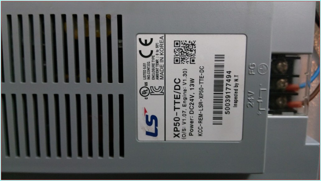 LS XP50-TTE/DC OPERATÖR PANEL XBC-DR30SU PLC XBF-AH04A