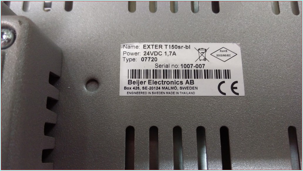 BEİJER EXTER 07720 TEAM ITALİA TI50SR-BL OPERATÖR PANEL