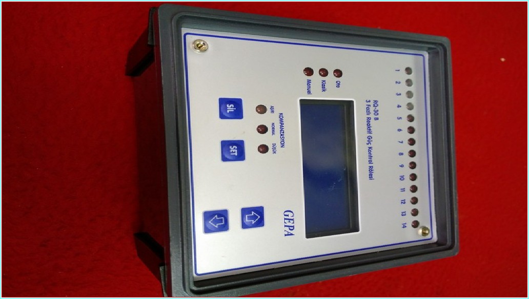 GEPA RQ-30 B 14 KADEME REAKTİF GÜÇ KONTROL RÖLESİ