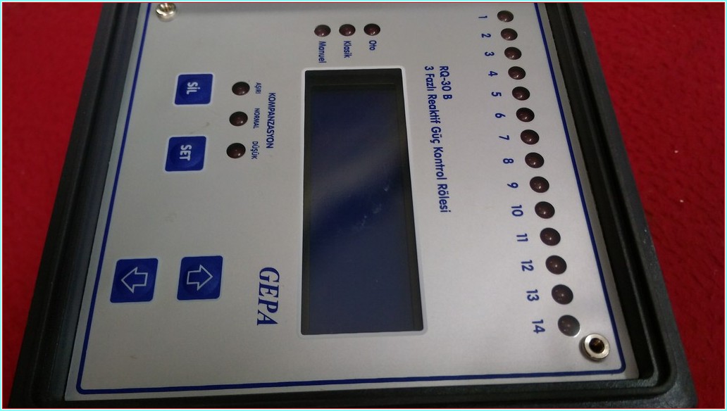 GEPA RQ-30 B 14 KADEME REAKTİF GÜÇ KONTROL RÖLESİ