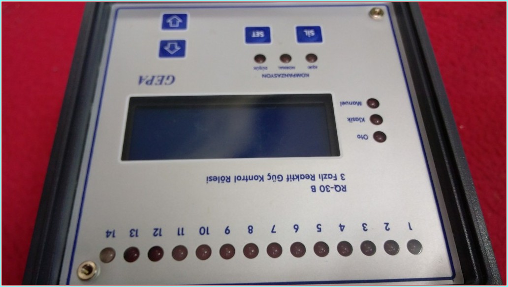 GEPA RQ-30 B 14 KADEME REAKTİF GÜÇ KONTROL RÖLESİ