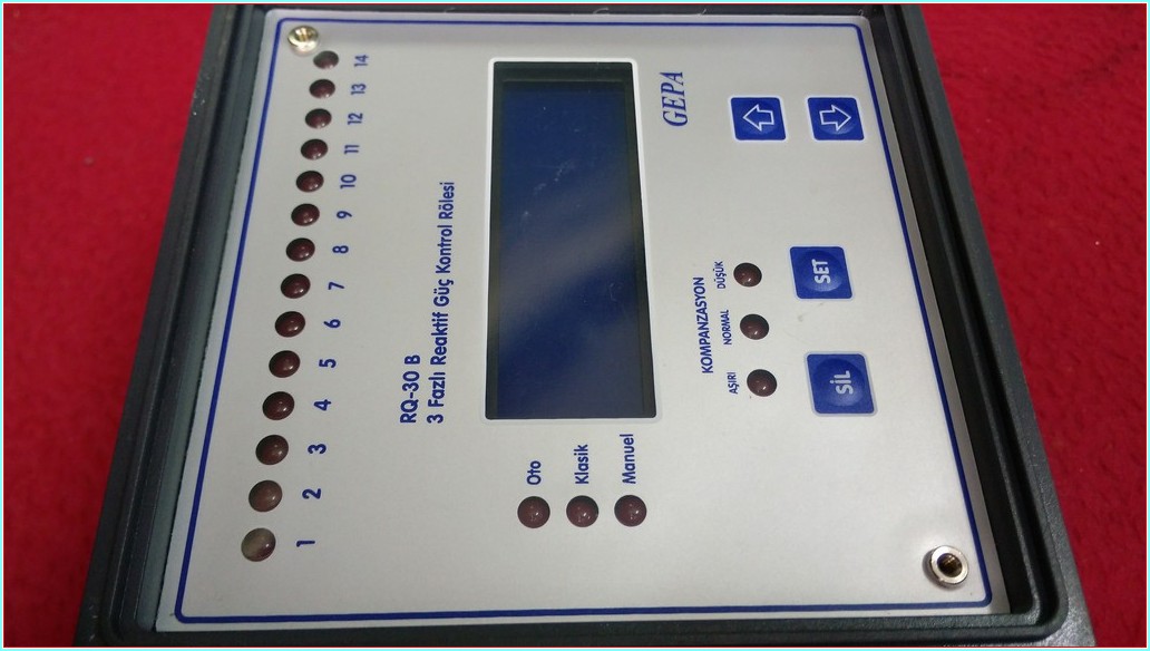 GEPA RQ-30 B 14 KADEME REAKTİF GÜÇ KONTROL RÖLESİ
