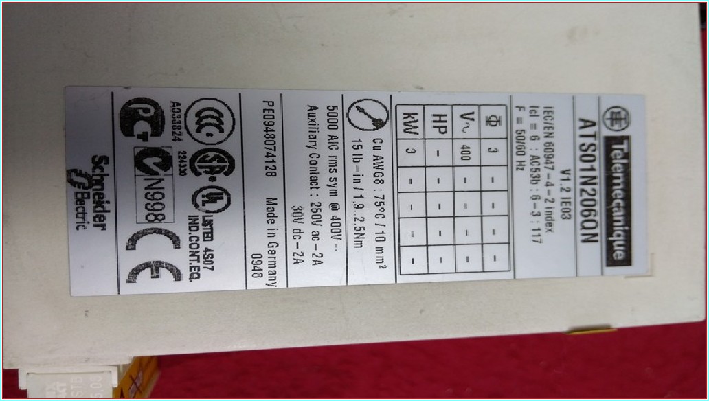 TELEMECANİQUE ATS01N206QN 3 KW YUMUŞAK YOL VERME