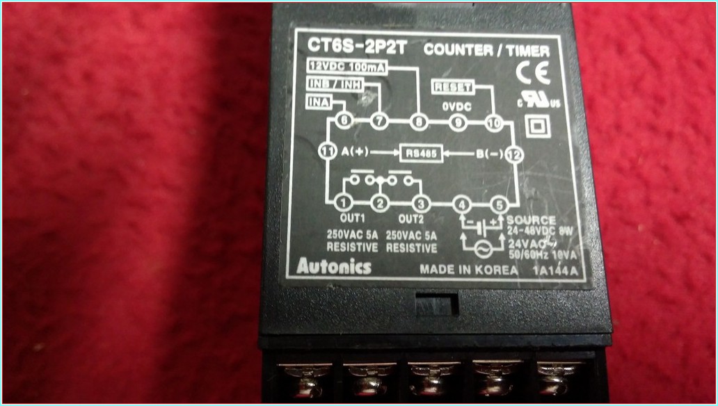 AUTONİCS CT6S-2P2T RS485 DOKUNMATİK TUŞLU SAYICI ZAMANLAYICI